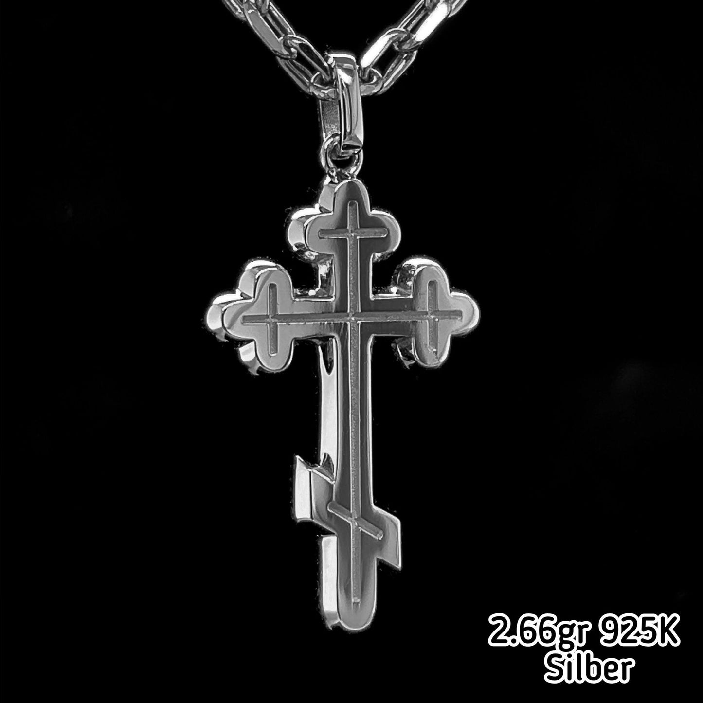 Kreuz Anhänger in 925 Silber