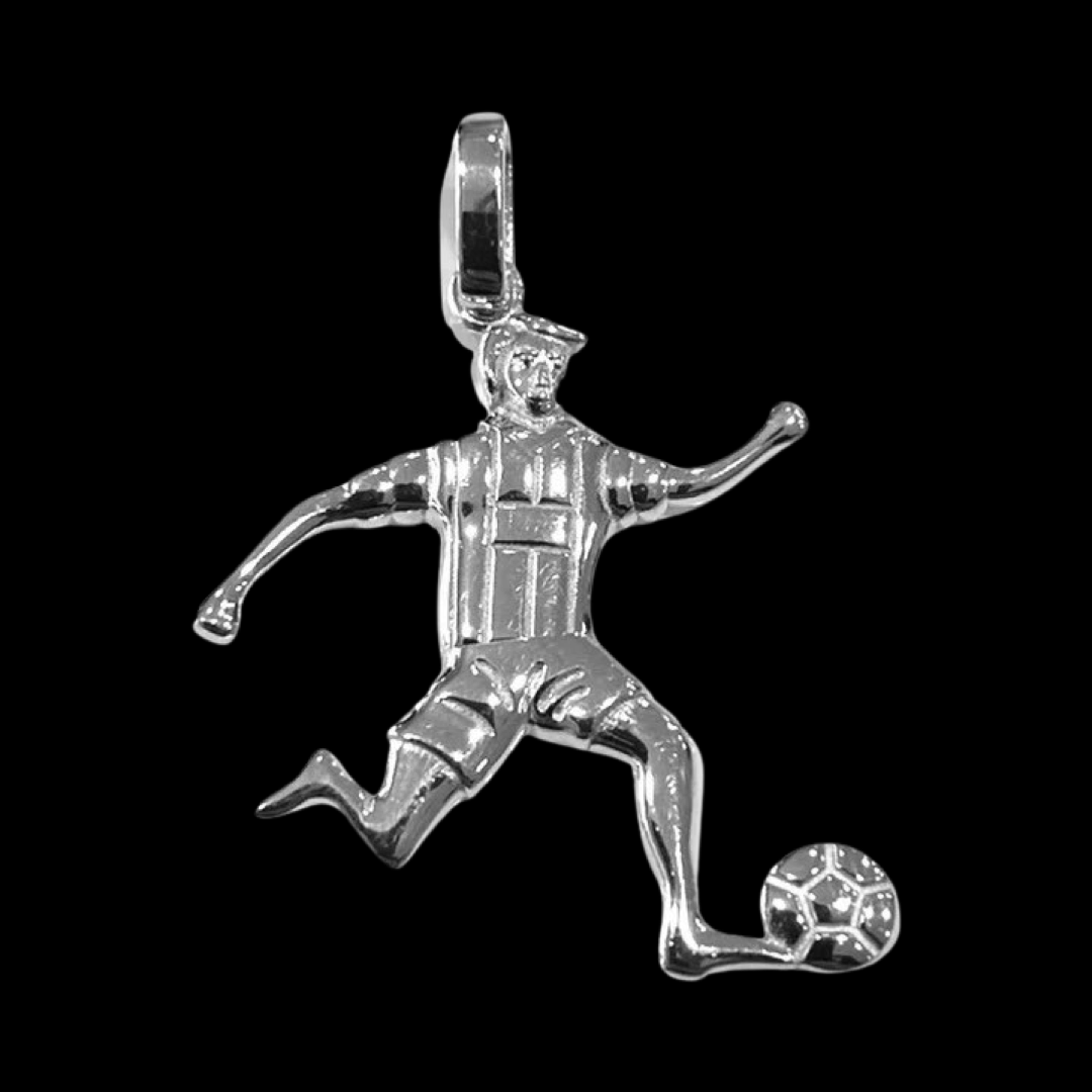 Fußballer - Anhänger in 925 Silber