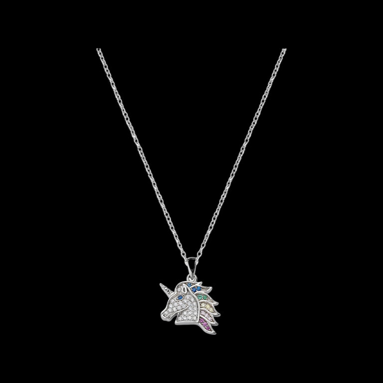 Unicorn - Kette mit Anhänger in 925 Silber
