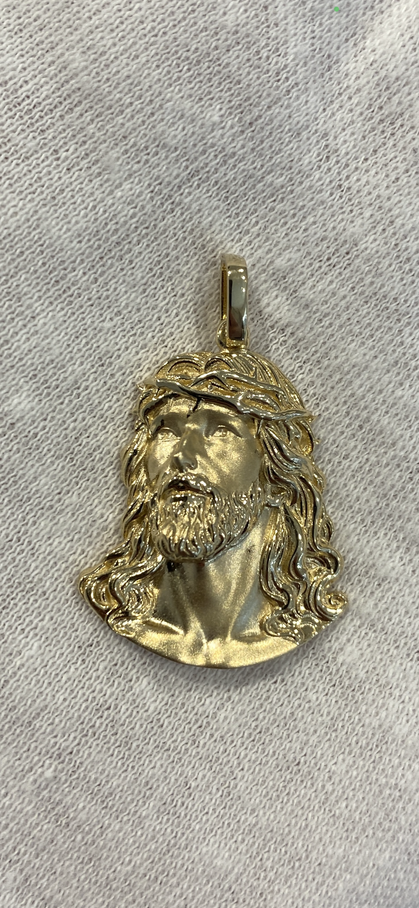 Jesus Matt -Anhänger in 585 Gold