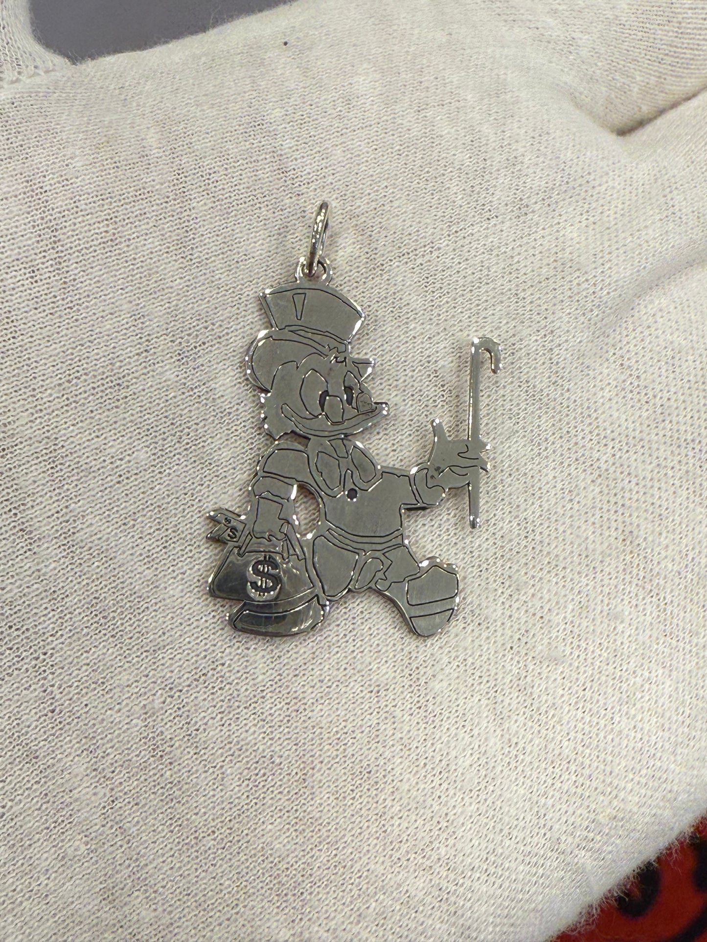Dagobert Duck Anhänger in 925 Silber