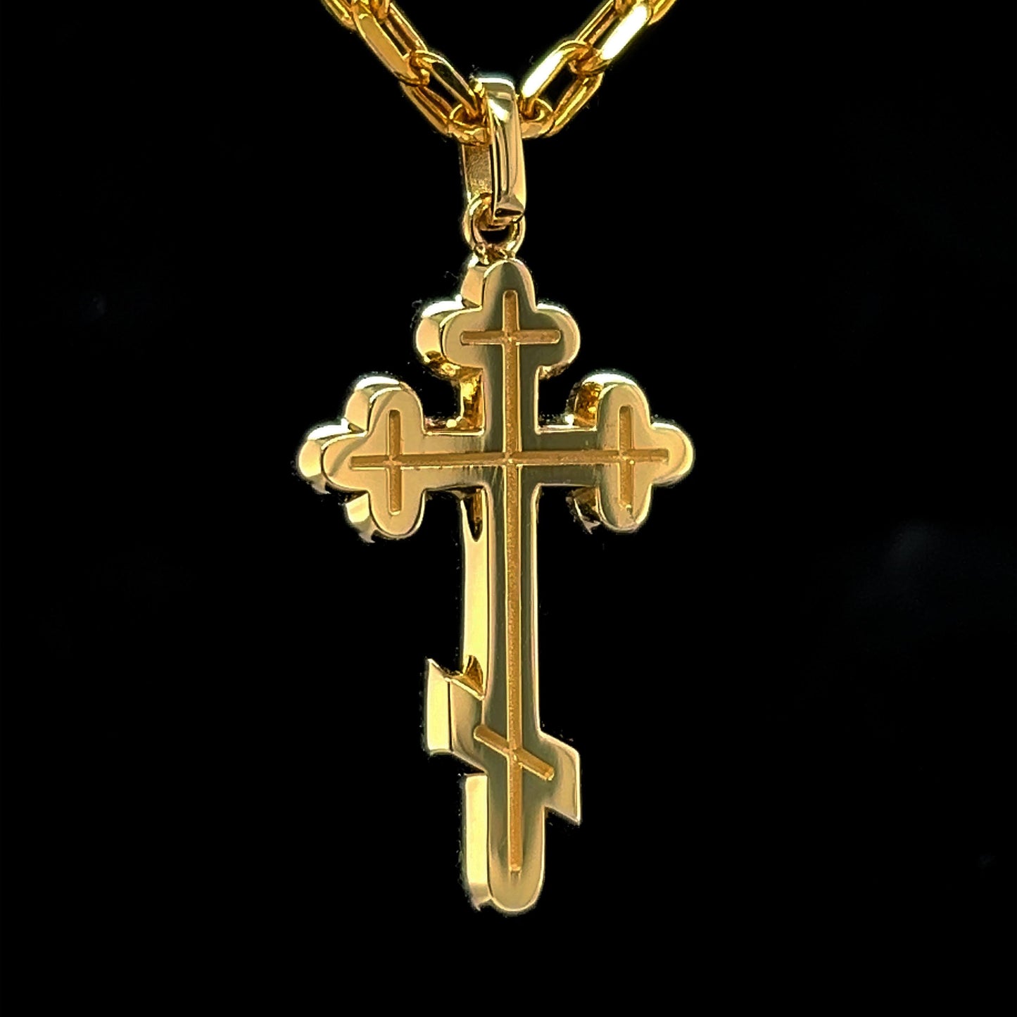 Kreuz Anhänger in 585 Gold