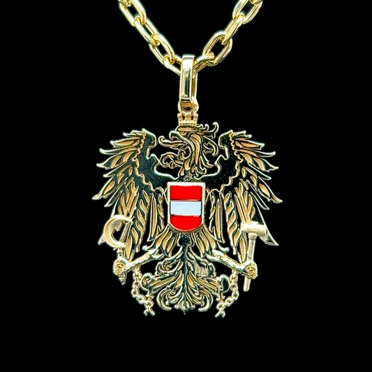 AUT-Adler Anhänger in 585 Gold