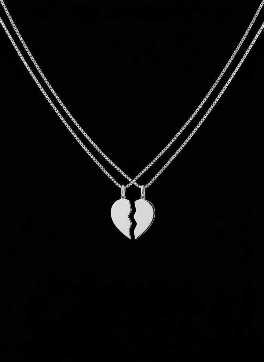 Seelenhälfte Anhänger in 925 Silber