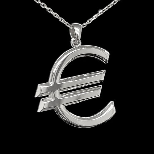 Euro - Anhänger in 925 Silber